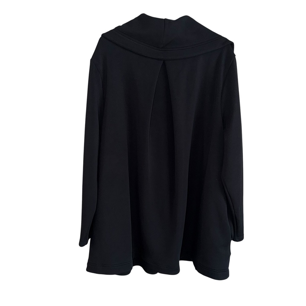Spanx AirEssentials Open Wrap Cardigan Black 3X Draped Jacket - Picture 3 of 10